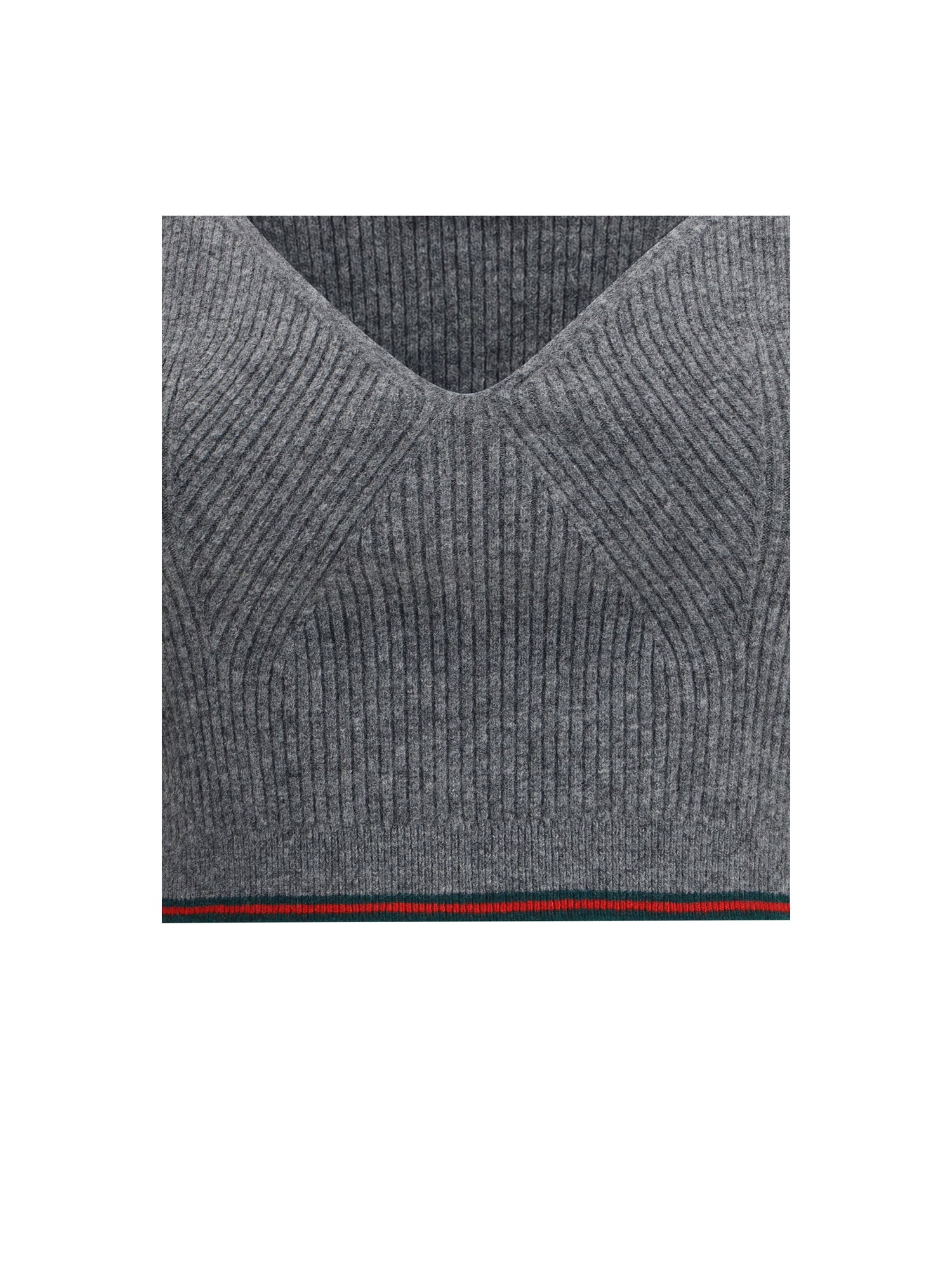 GUCCI M v-neck ribbed top