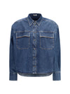 denim shirt with jewel details