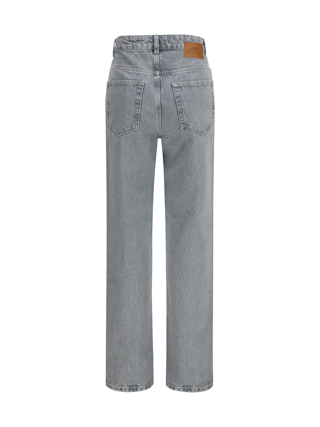 GANNI 25 rigid denim cuffed jeans