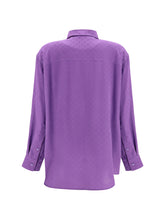 GUCCI 40 gg supreme print silk shirt 