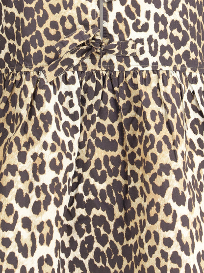 GANNI 36 leopard mini dress