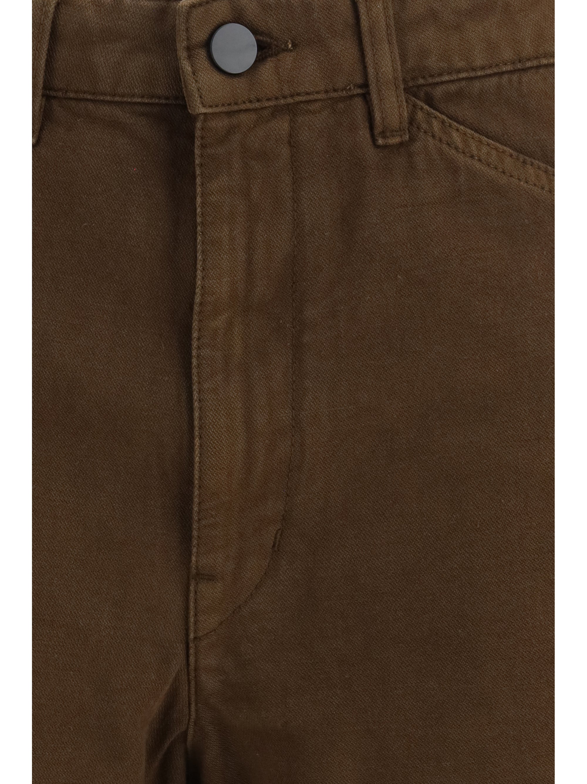 five-pocket twill pants