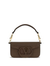 mini locò shoulder bag in calfskin
