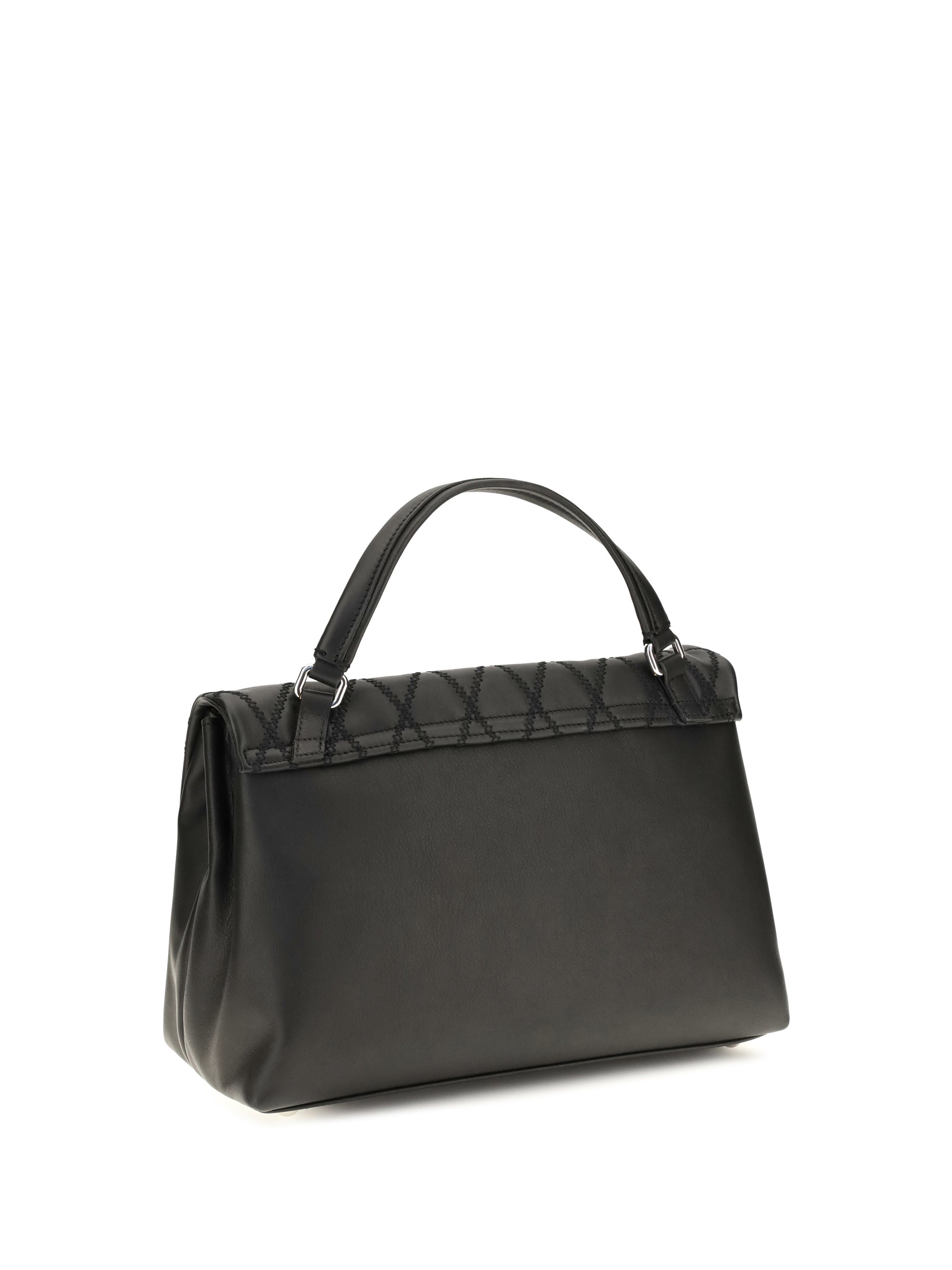 postina tramè leather top handle bag