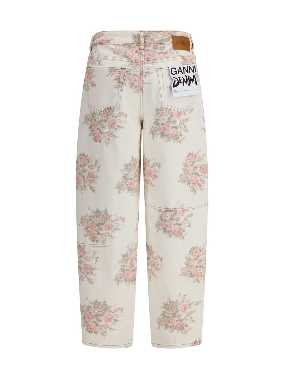 GANNI 25 stary floral-print jeans