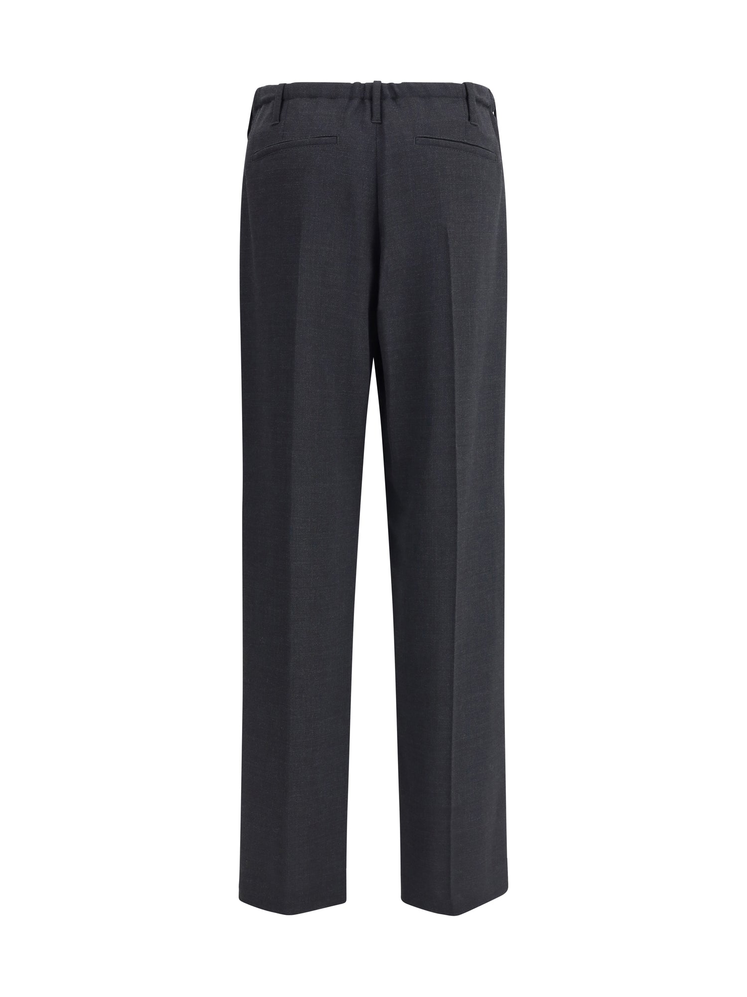 BRUNELLO CUCINELLI 40 sartorial track trousers in virgin wool crêpe fluid twill