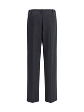 BRUNELLO CUCINELLI 40 sartorial track trousers in virgin wool crêpe fluid twill