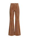 flora flared leather pants