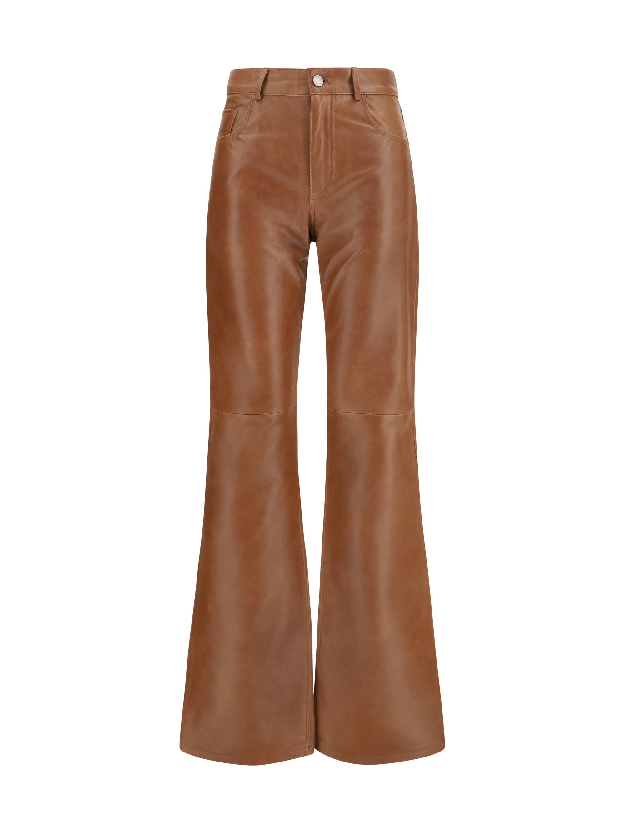 flora flared leather pants