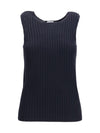 merino wool ribbed tank top