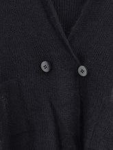 GIORGIO ARMANI 44 double-breasted cardigan and top in a wool and mohair blend twin-set