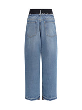 ALAIA S elastic waist jeans
