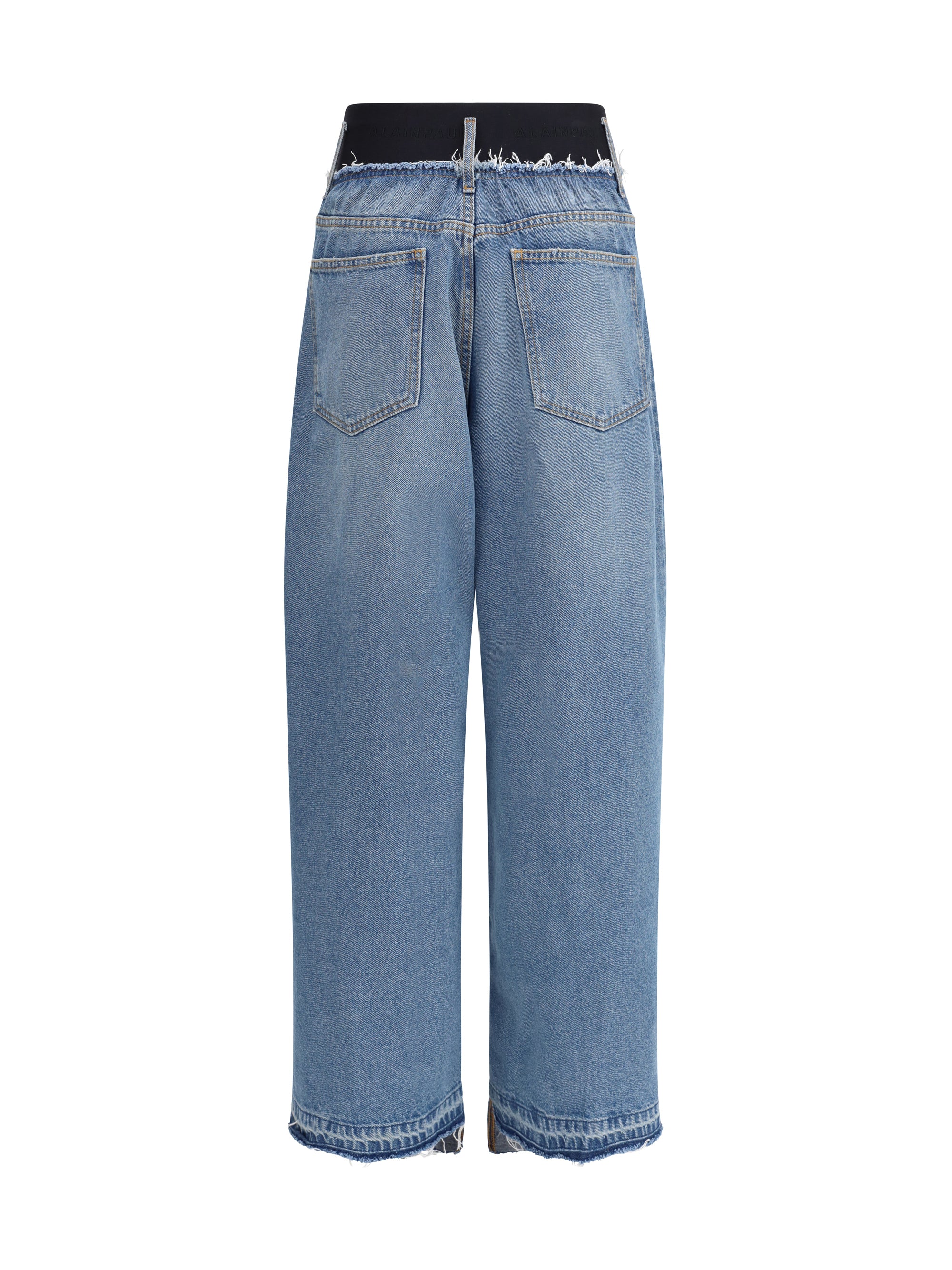 ALAIA S elastic waist jeans