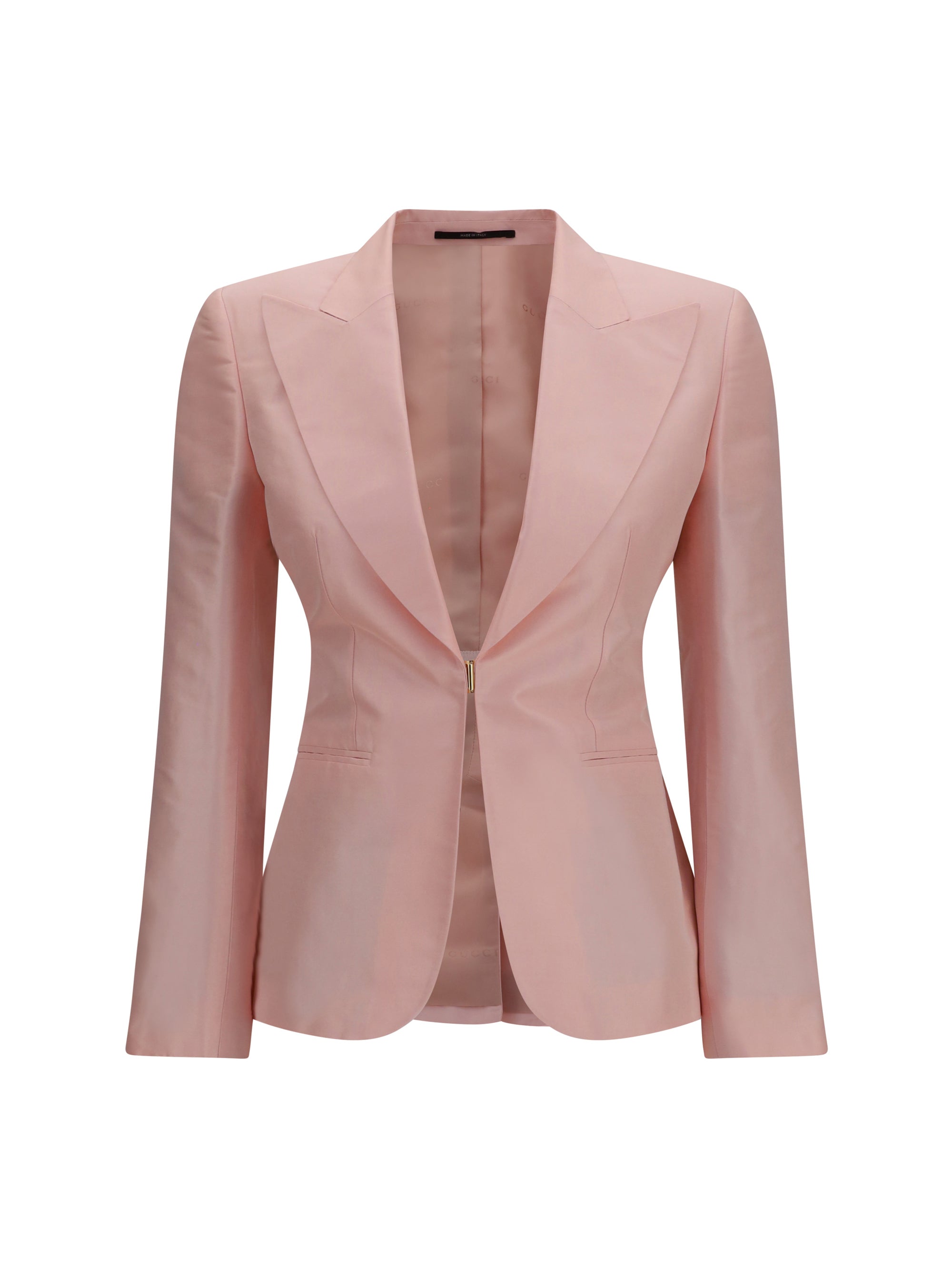 silk faille jacket