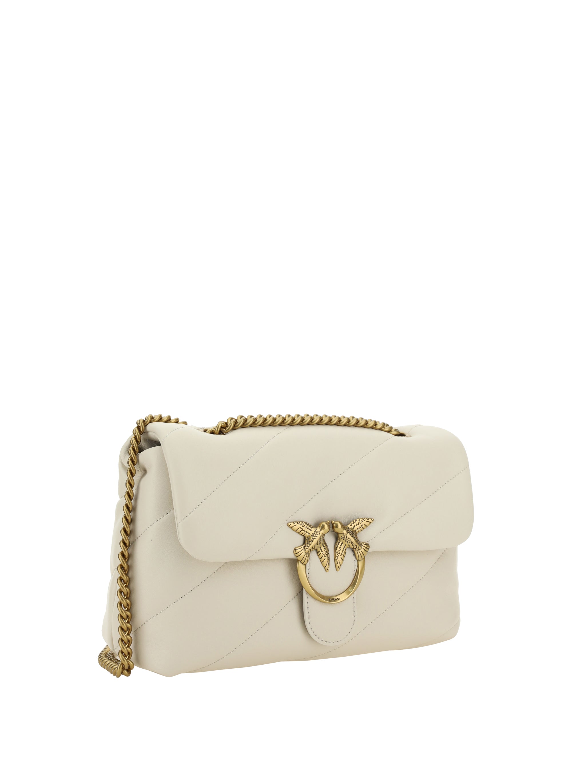 PINKO OS love classic leather shoulder bag