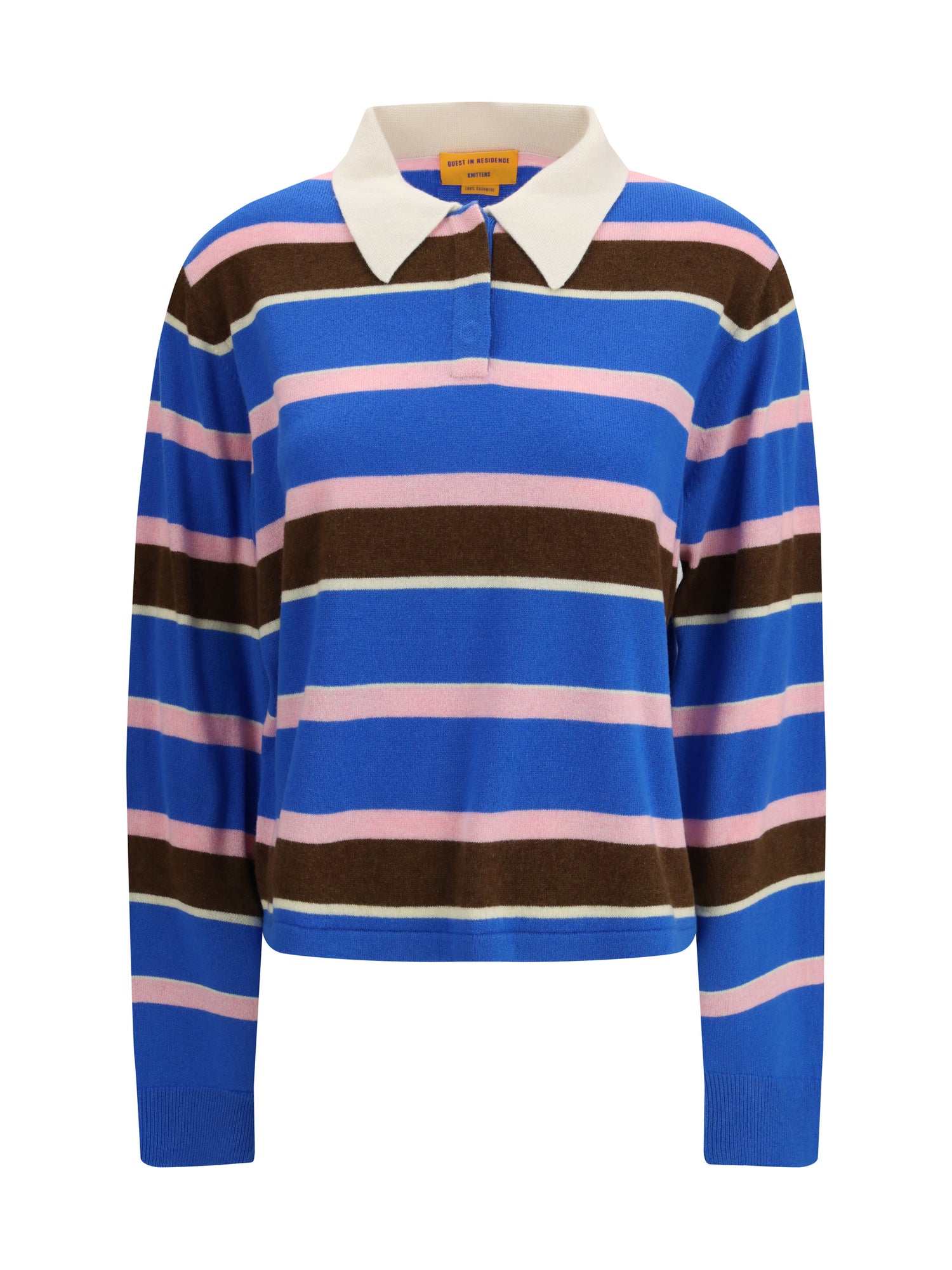 GUEST IN RESIDENCE M rugby cropped striped jumper 