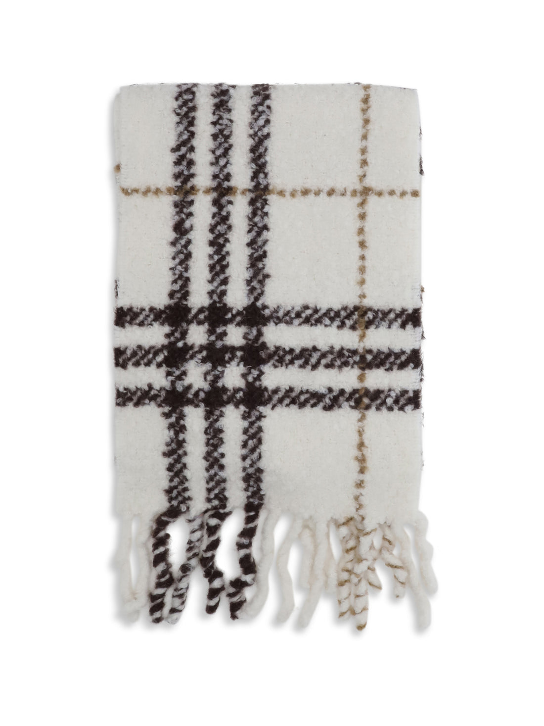 BURBERRY OS alpaca-wool blend bouclé scarf