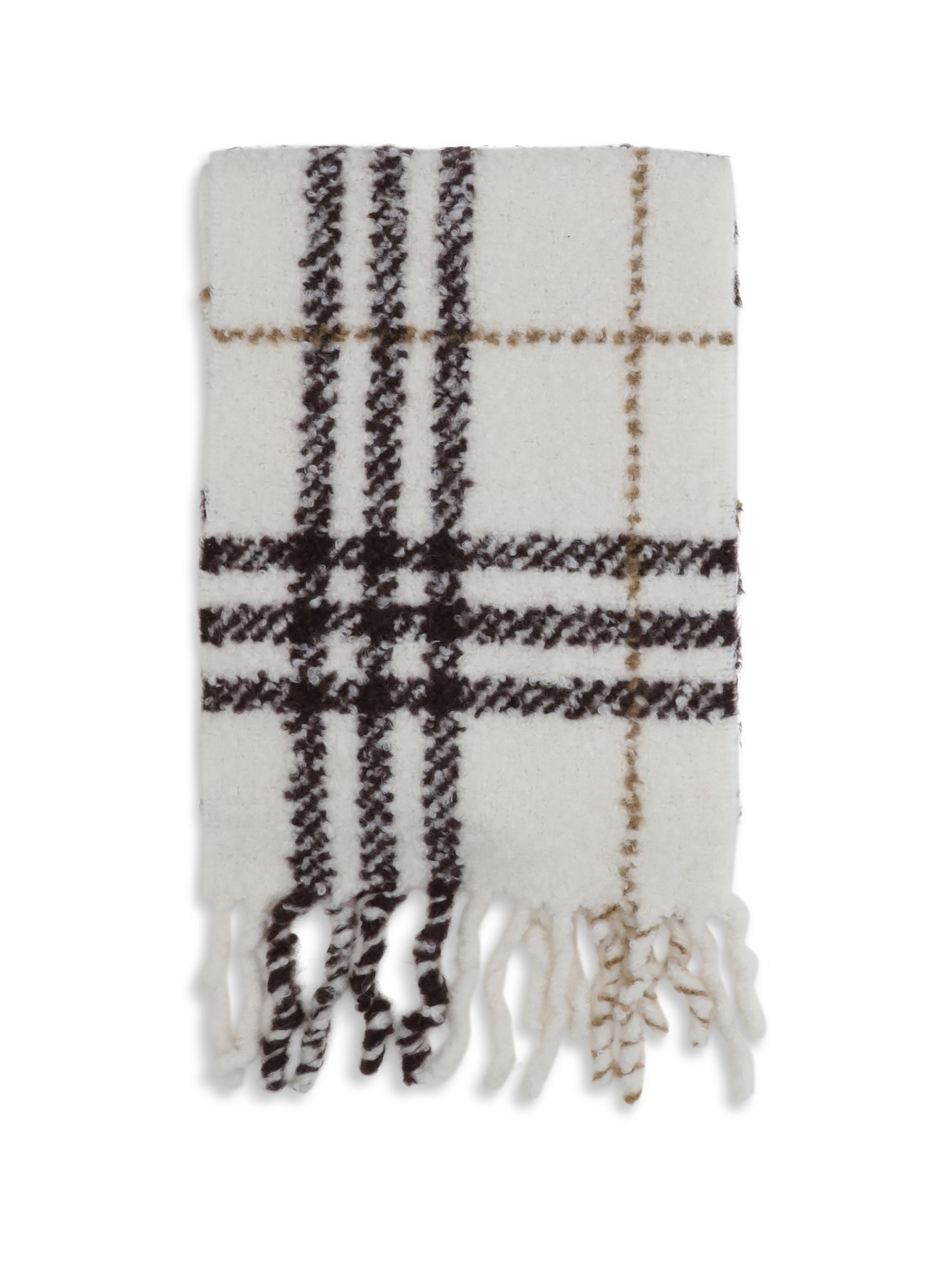 BURBERRY OS alpaca-wool blend bouclé scarf