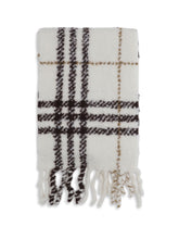 BURBERRY OS alpaca-wool blend bouclé scarf