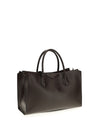 medium antigona catchall glossy grained leather handbag