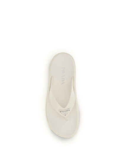 PRADA 39 logo flip-flops 