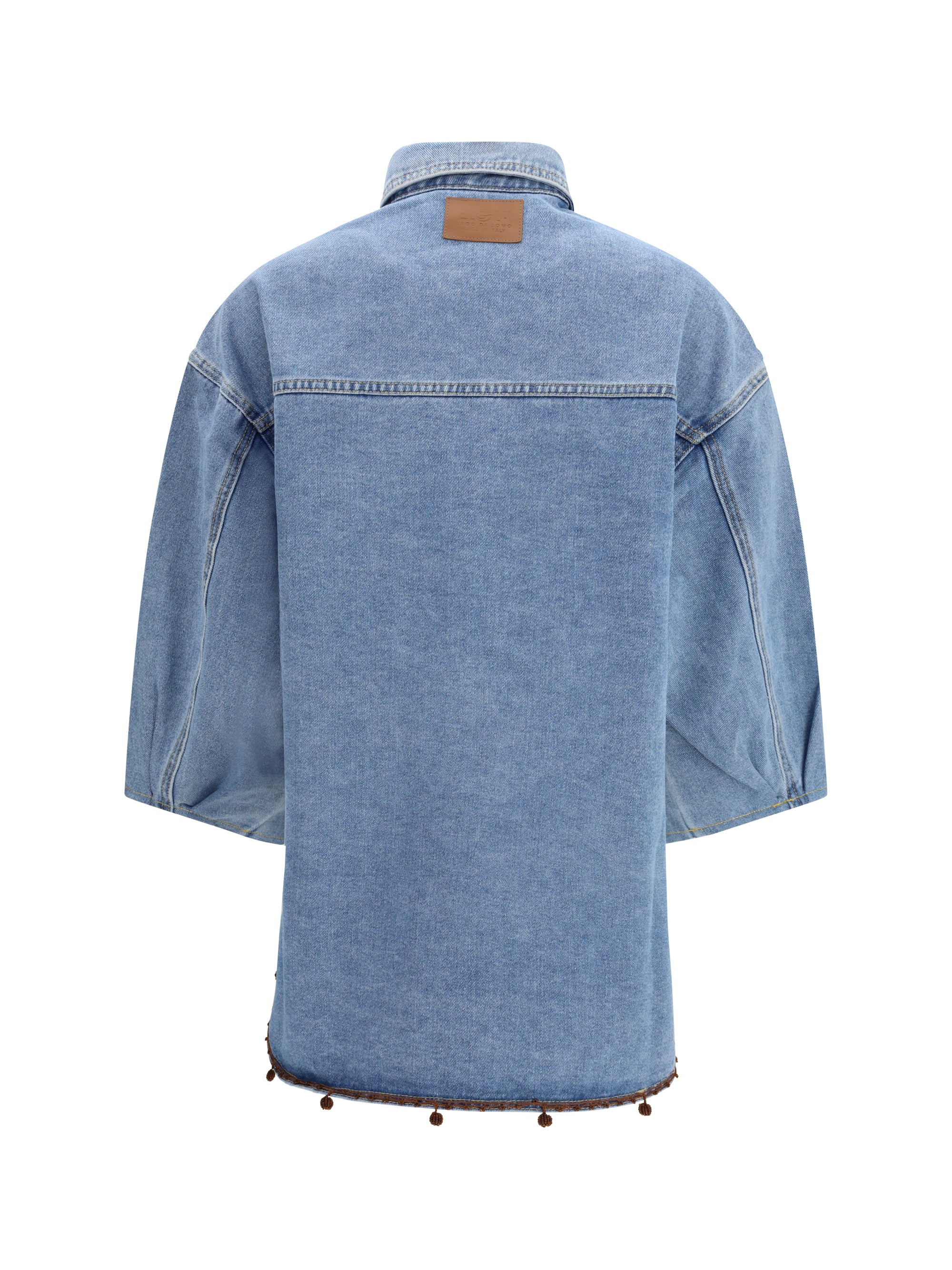denim jacket with sequin details