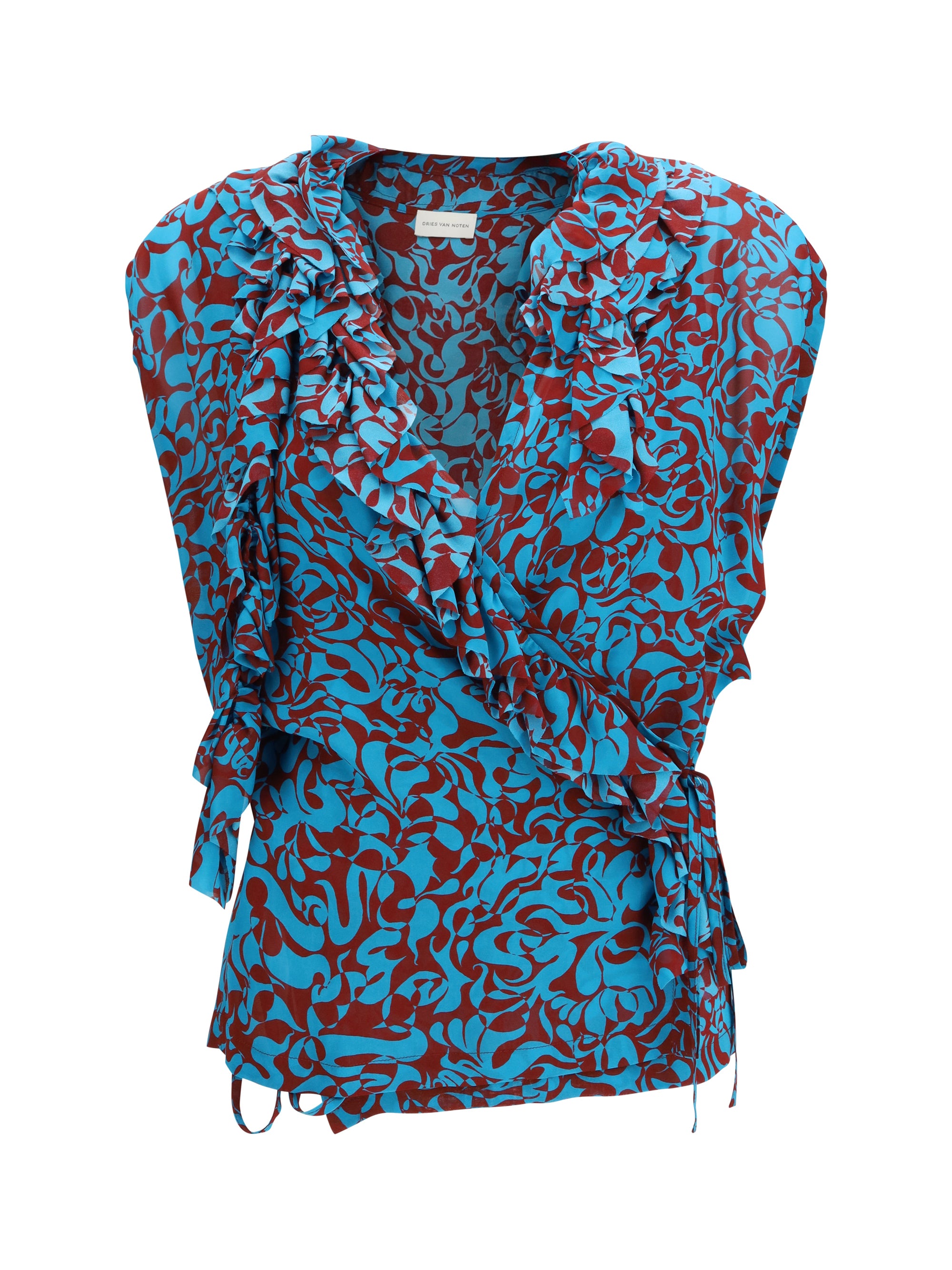 printed cotton blouse