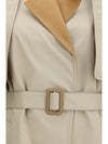 layered classic twill trench coat