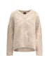 GIORGIO ARMANI 40 v-neck cashmere and alpaca blend sweater 