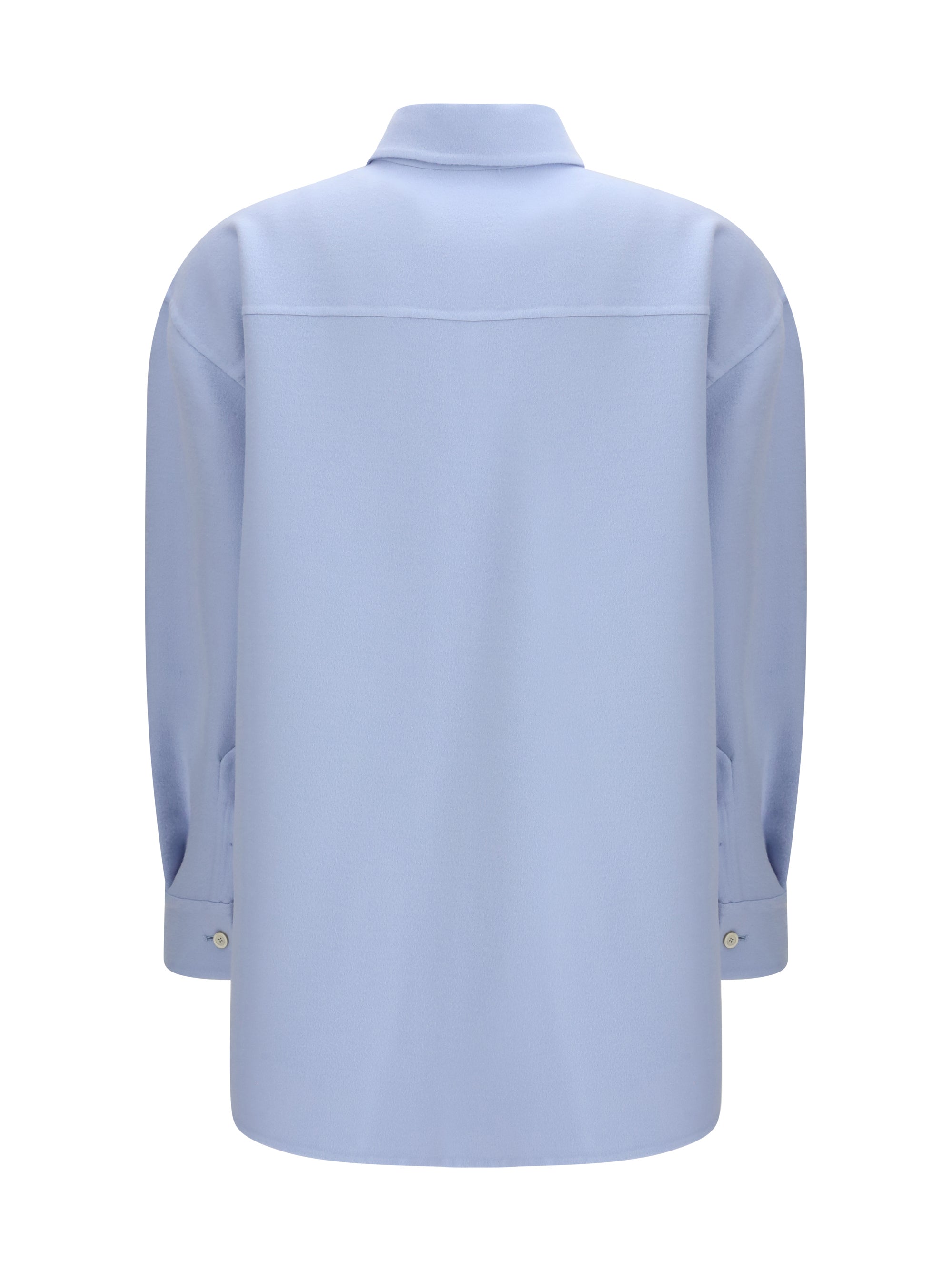 long shirt in double wool