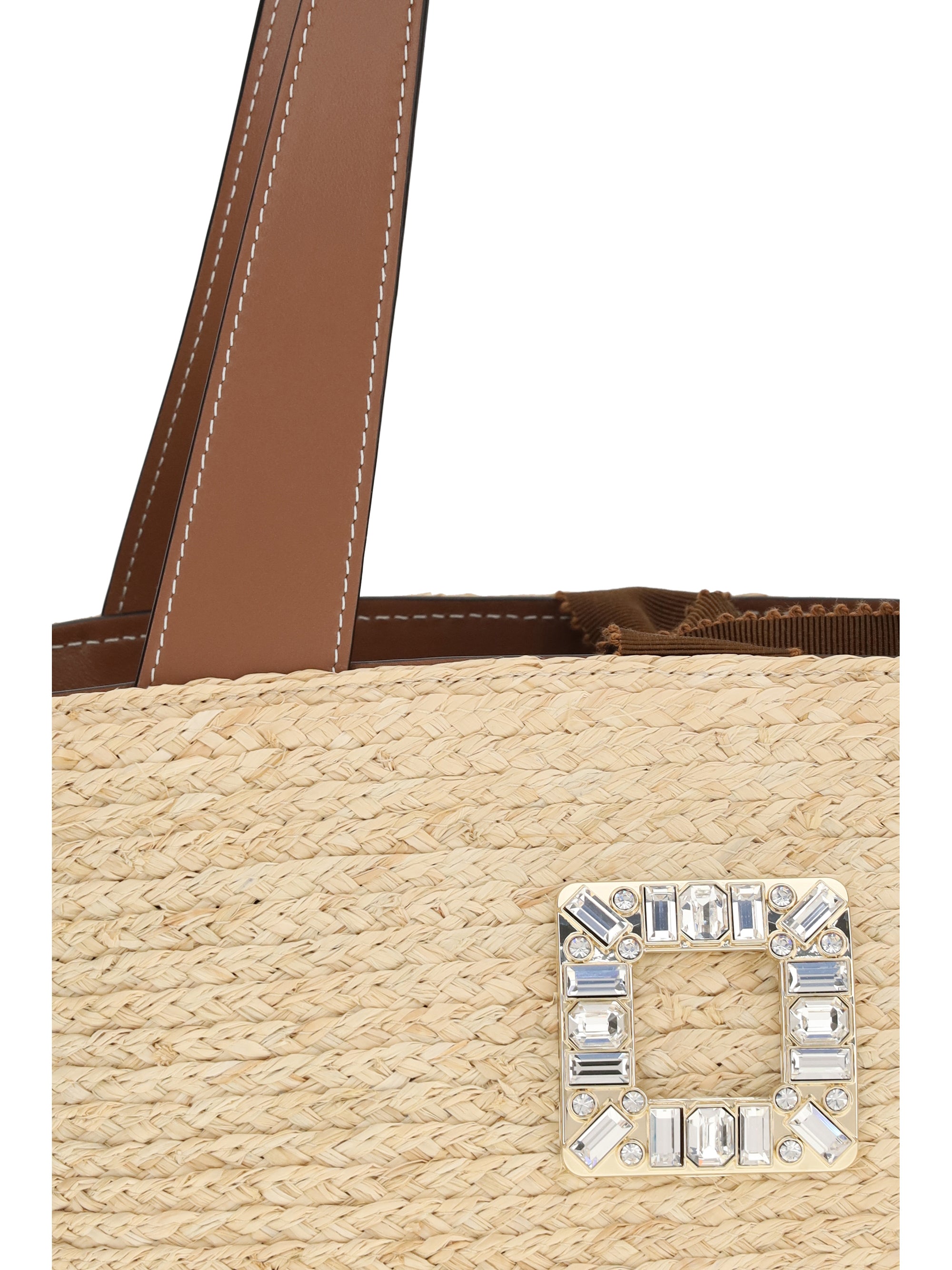 mini viv’ skate raffia bucket bag