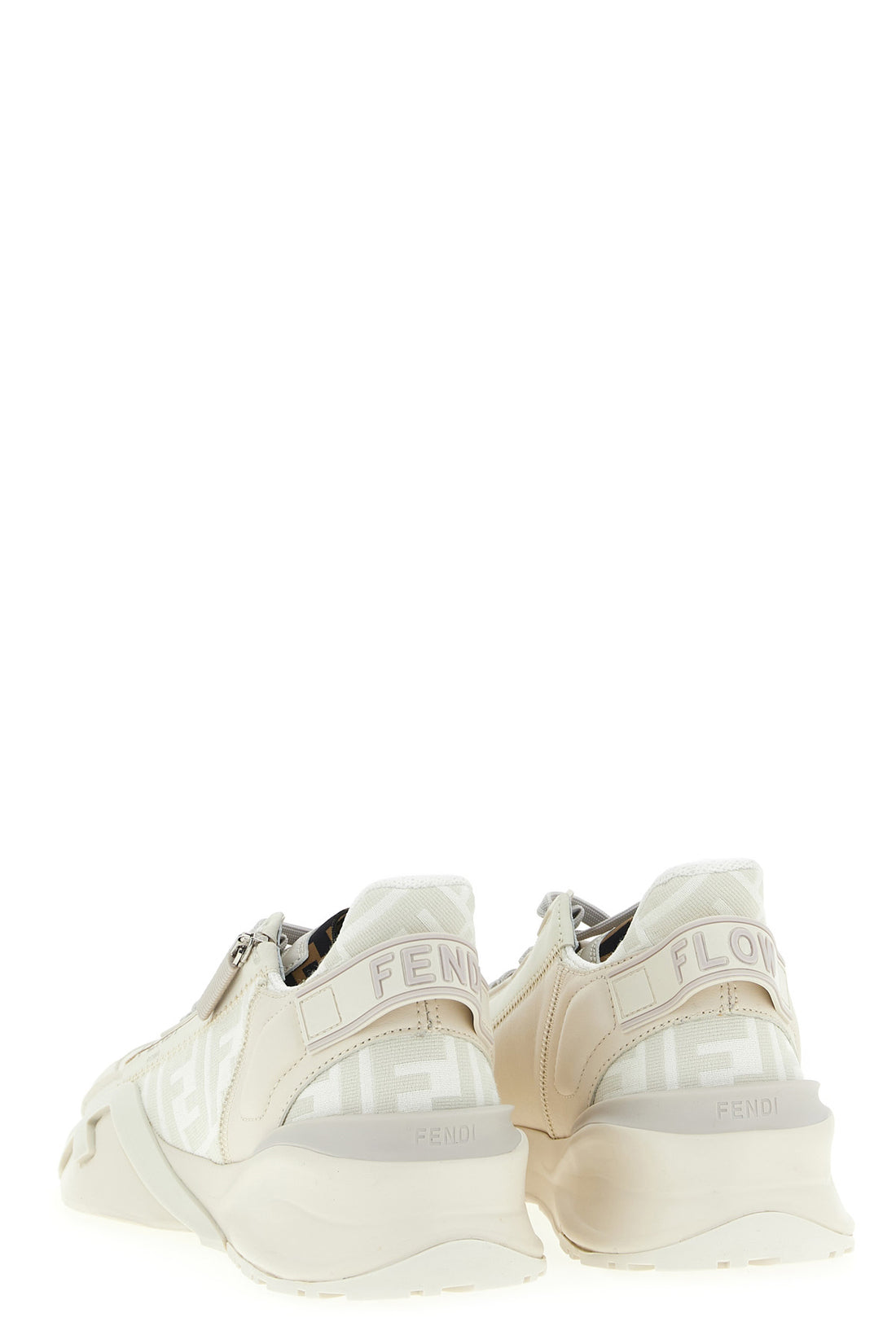 FENDI 7 leather slip on sneakers