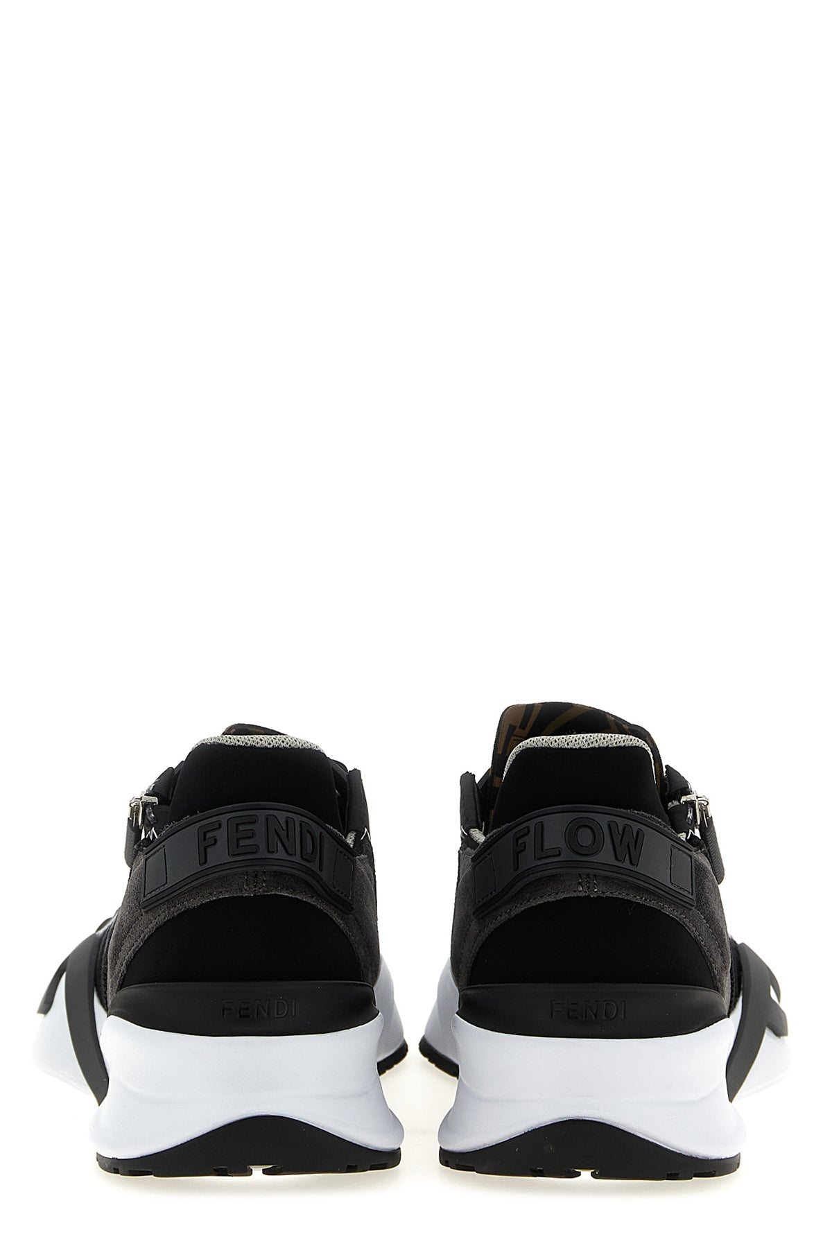 flow tone-on-tone ff jacquard nylon sneakers