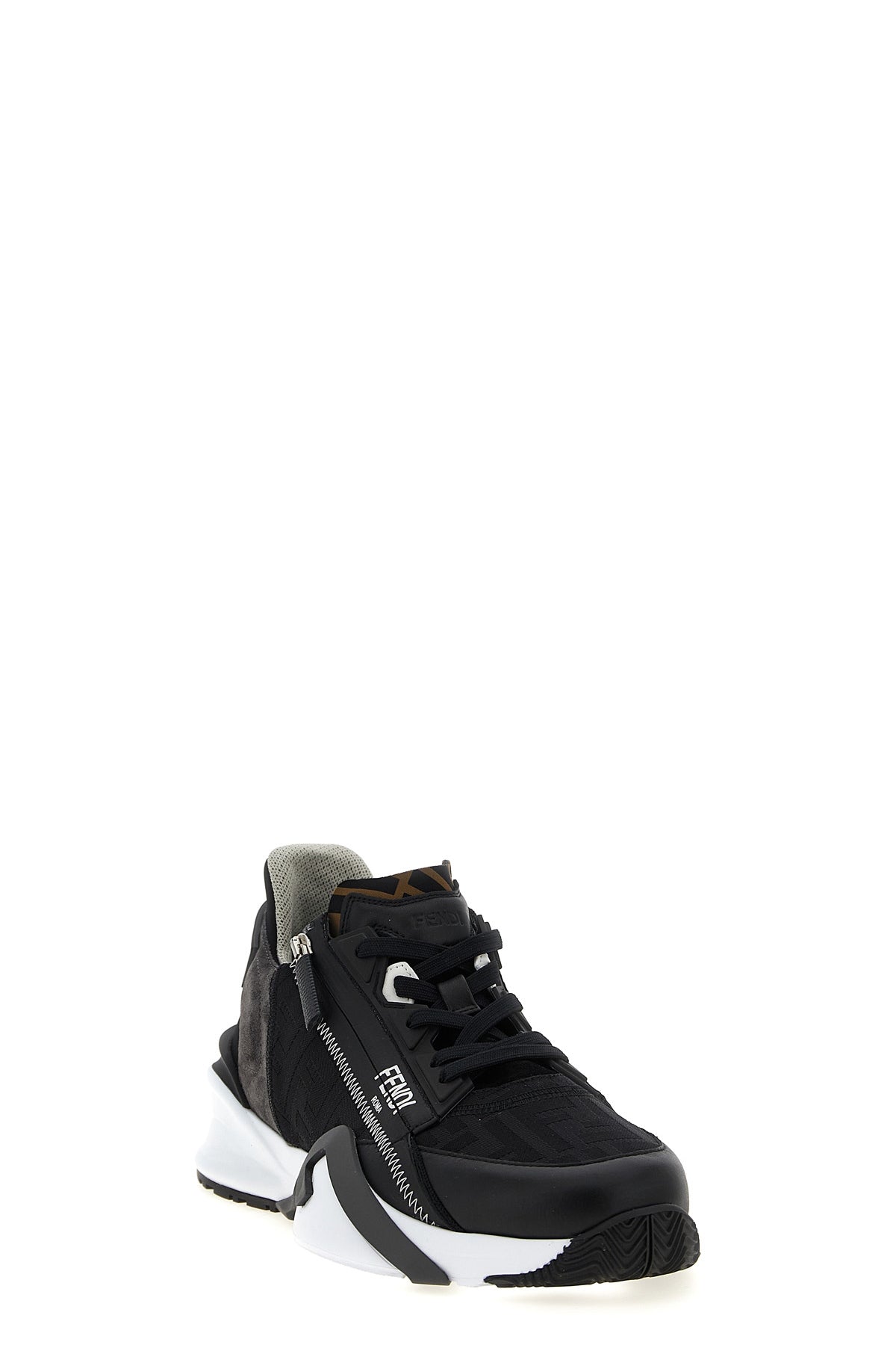 flow tone-on-tone ff jacquard nylon sneakers