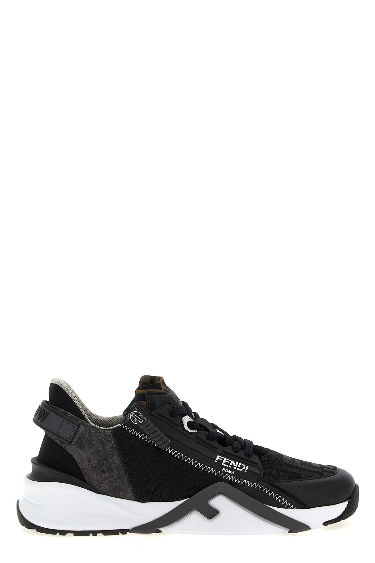 flow tone-on-tone ff jacquard nylon sneakers