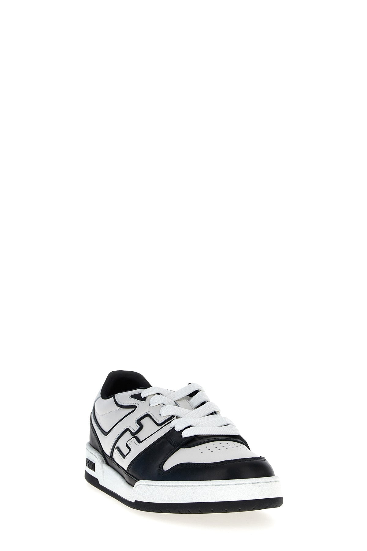 fendi match leather sneakers