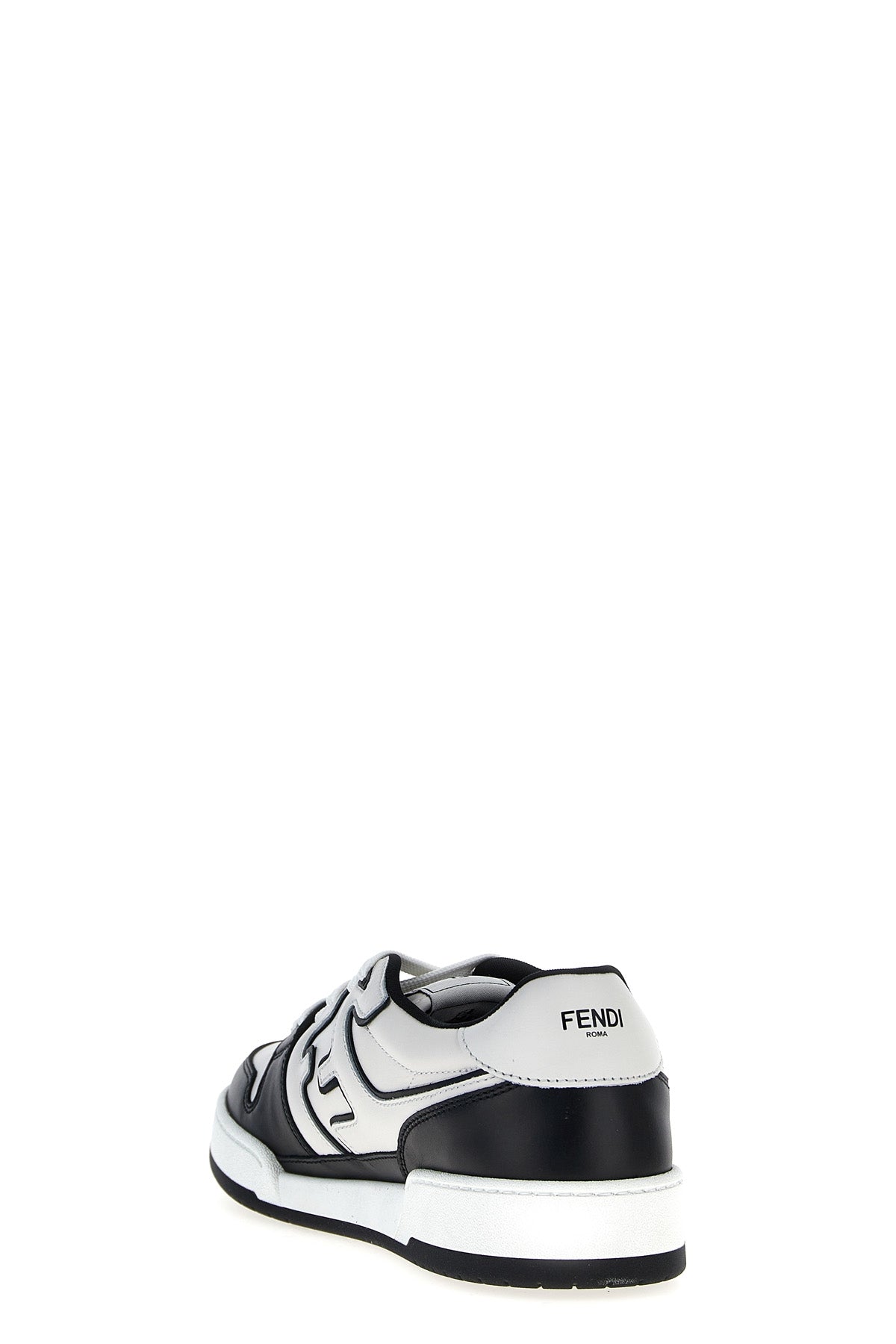 fendi match leather sneakers