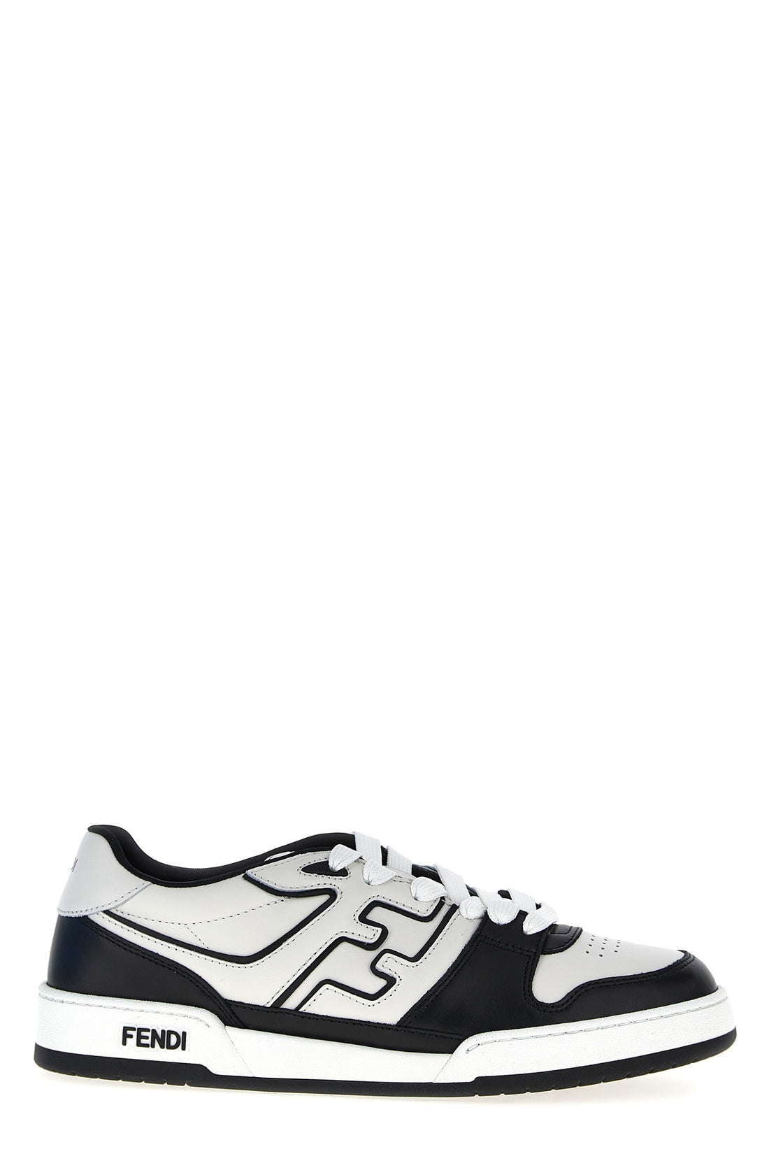 FENDI 9 fendi match leather sneakers