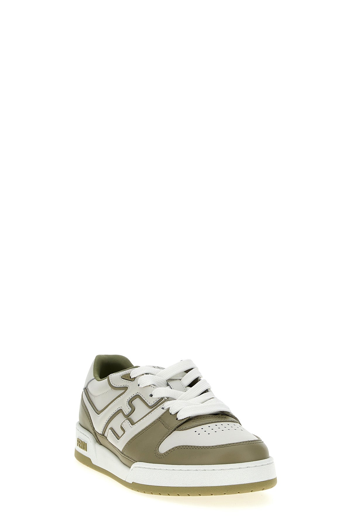 fendi match leather sneakers