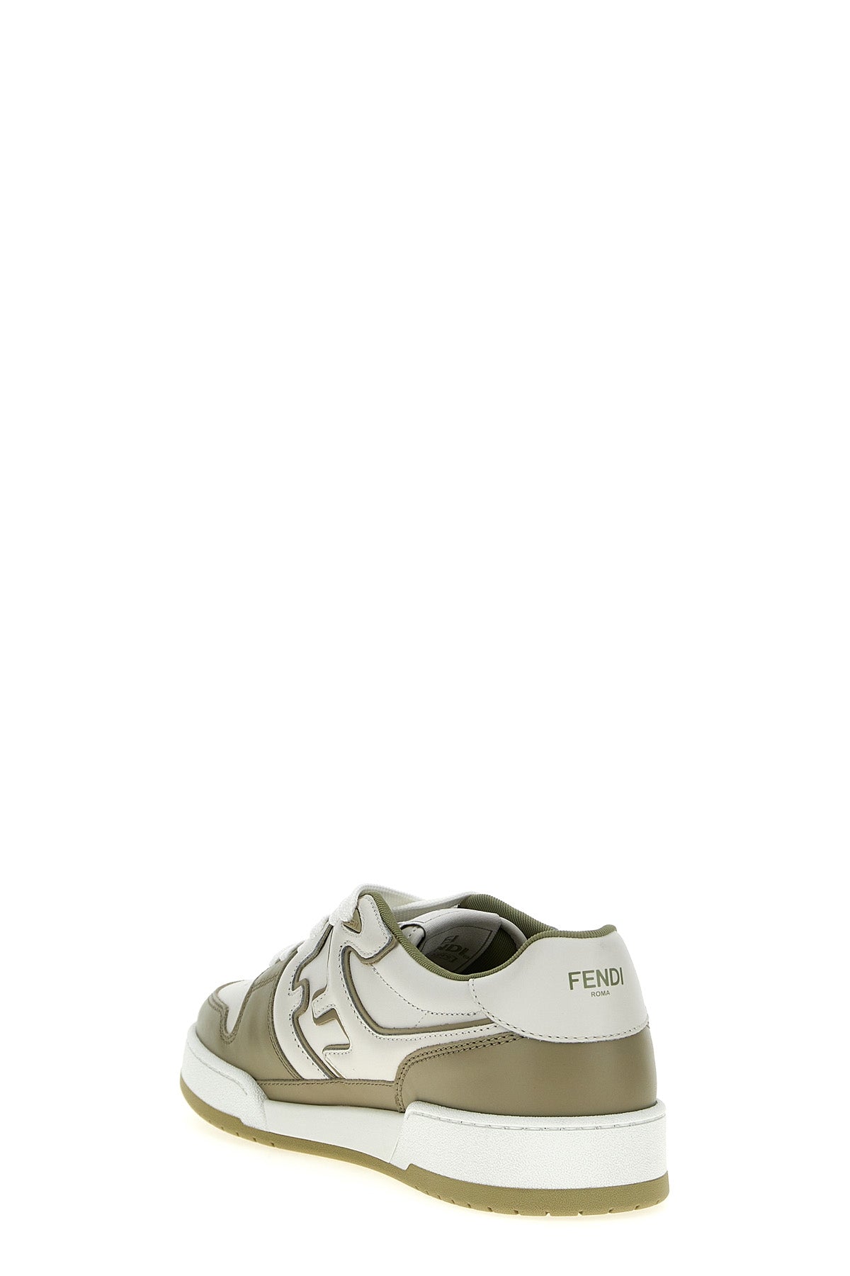 fendi match leather sneakers