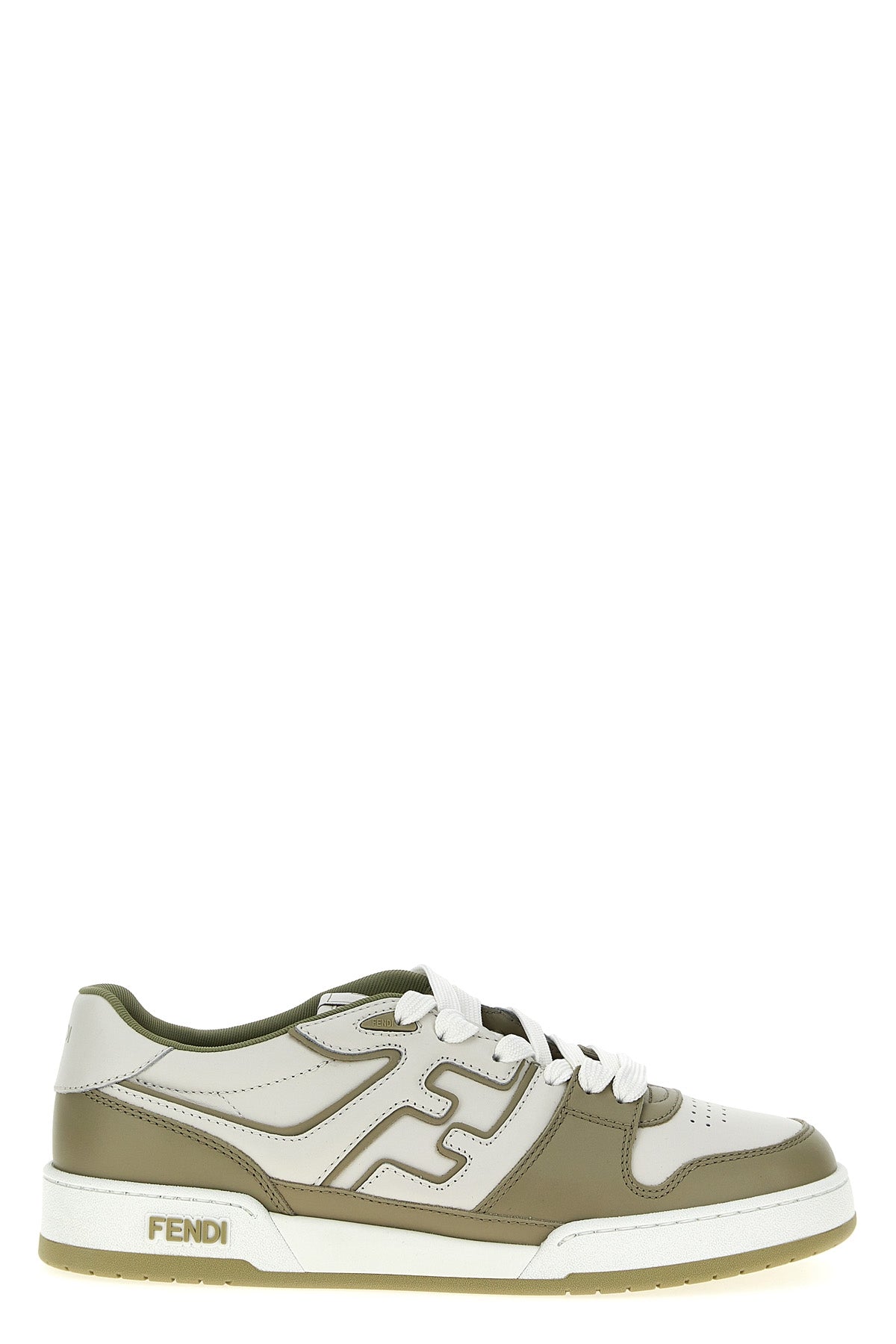 fendi match leather sneakers