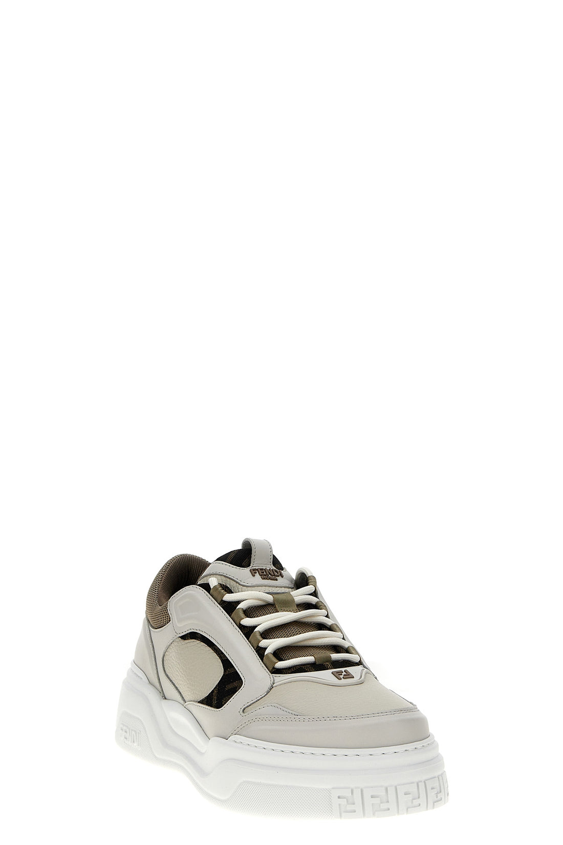 FENDI 8 fendi force smooth grainy leather sneakers