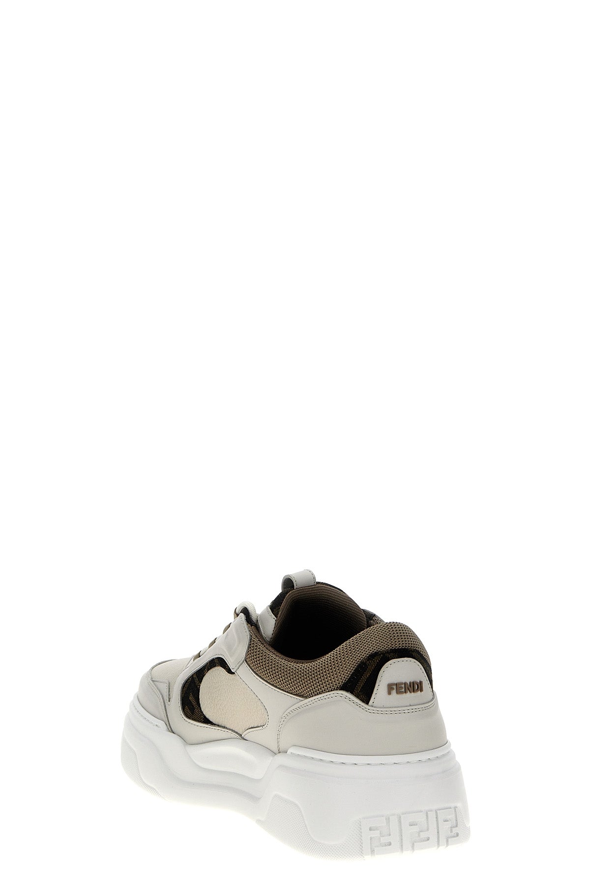 fendi force smooth grainy leather sneakers