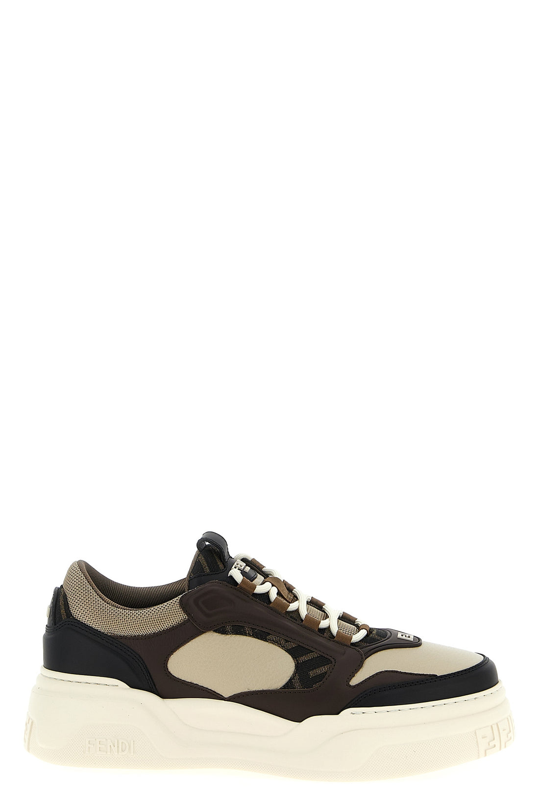 FENDI 6 force leather sneakers