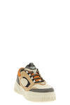 fendi force smooth grainy leather sneakers