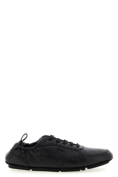 fendi fit sneakers in high quality soft leather finished