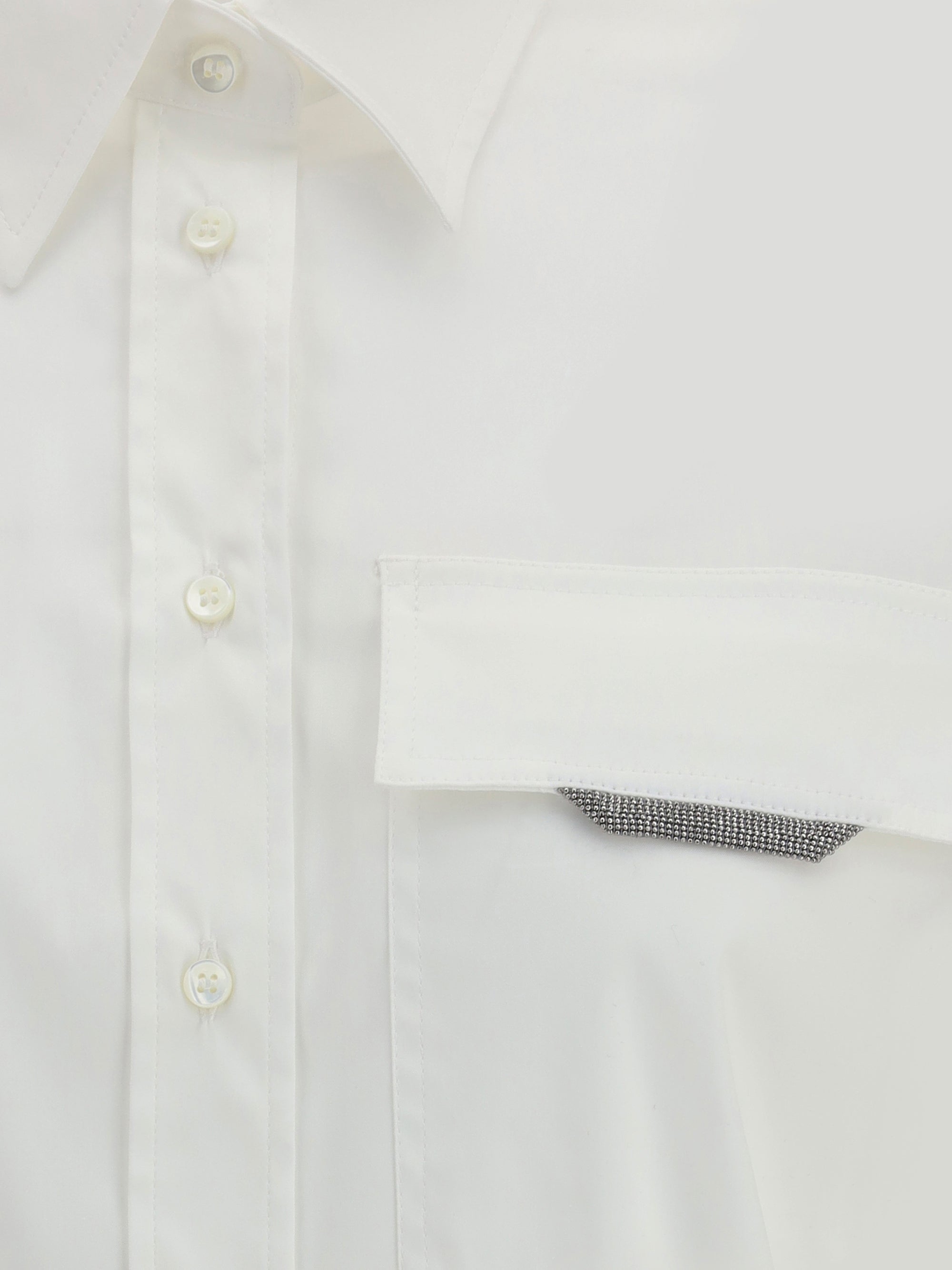 BRUNELLO CUCINELLI L cotton poplin shirt