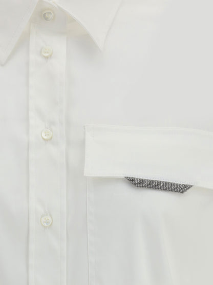 BRUNELLO CUCINELLI L cotton poplin shirt