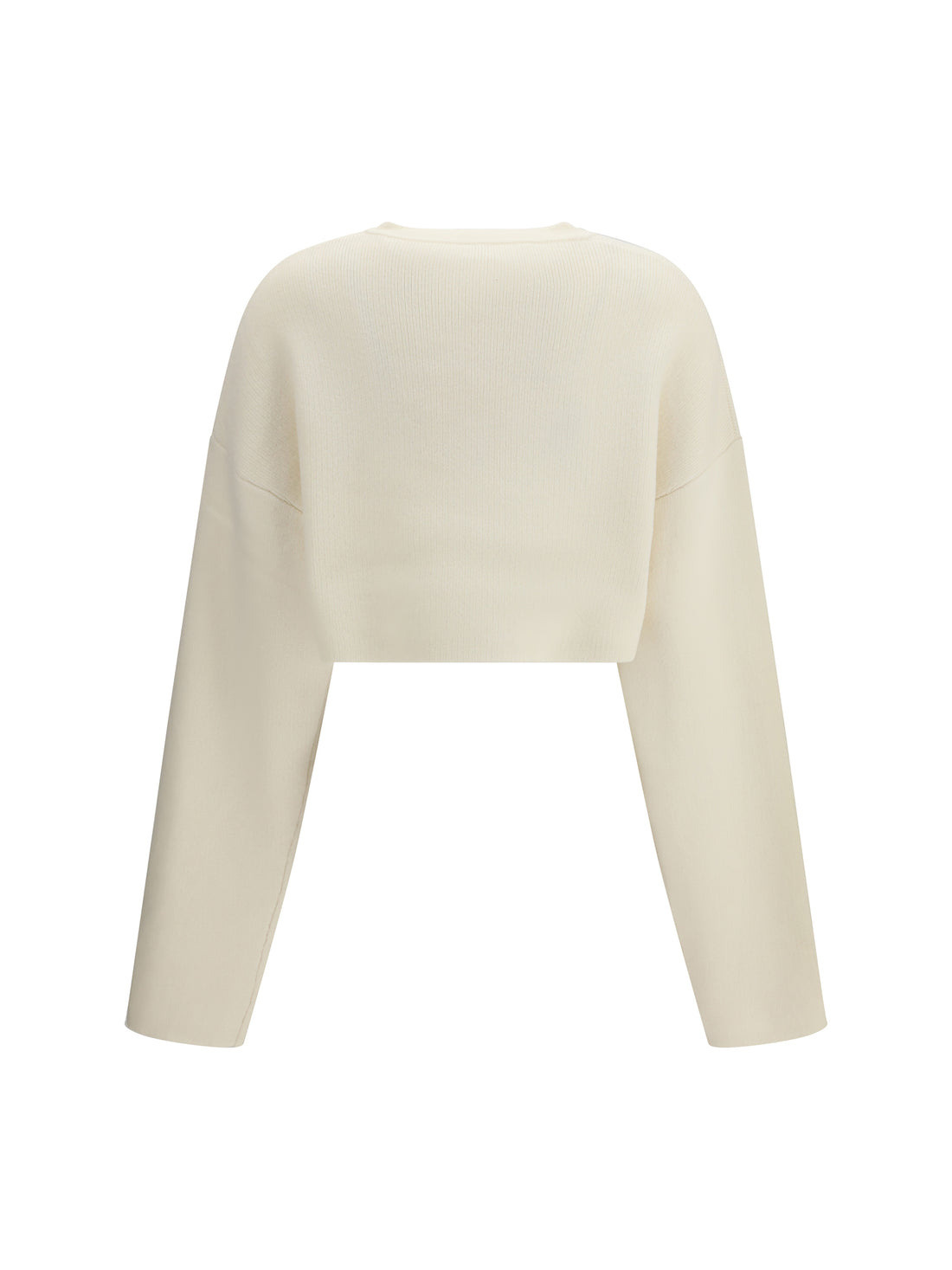 TOTEME S cropped crewneck cardigan with button fastening 