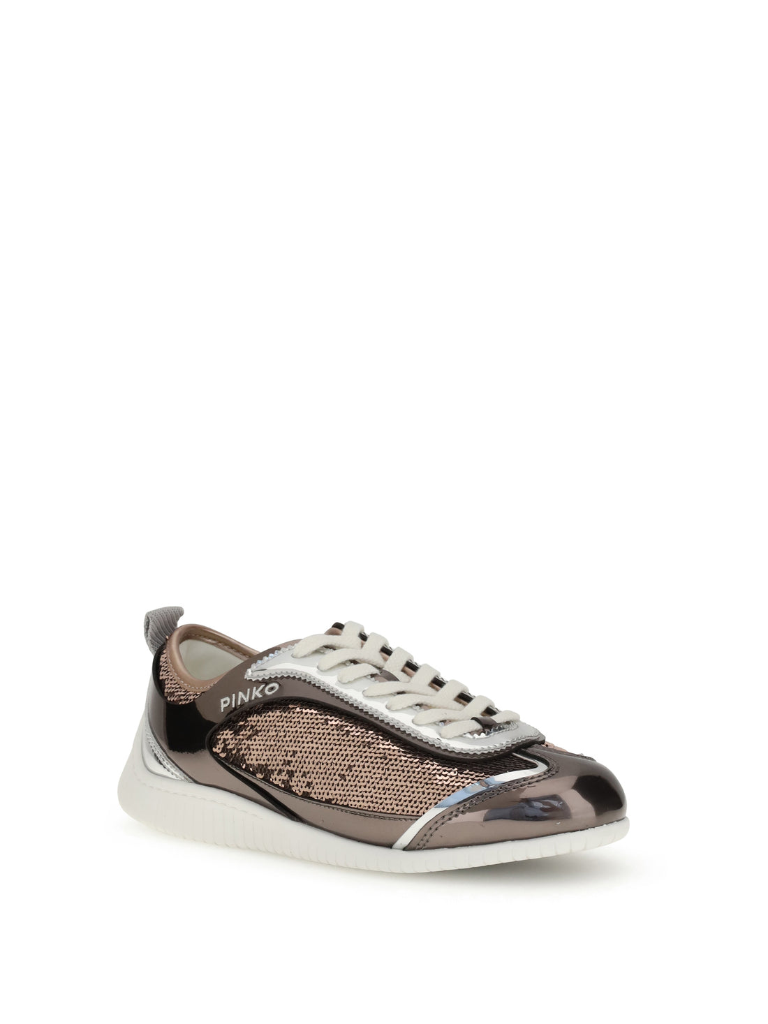 PINKO 36 sequined mirror fabric reby 10 sneakers 